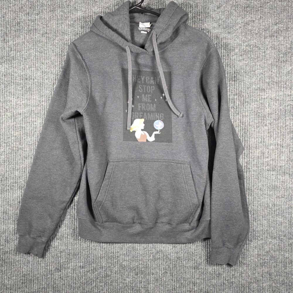 Disney Hoodie‎ Small Gray Dreaming Graphic Pullover Pocket Casual